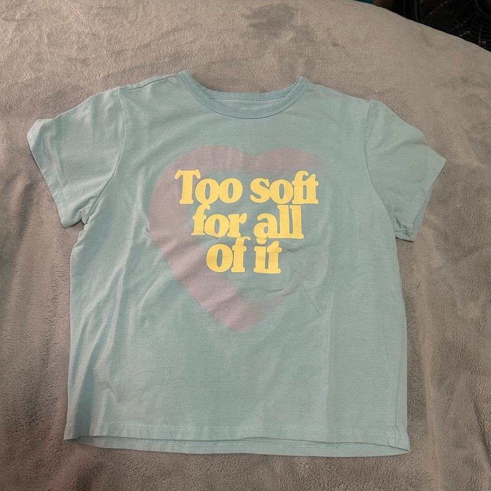 Taylor Swift | TOO SOFT FOR ALL OF IT CROPPED T-SHIRT - L